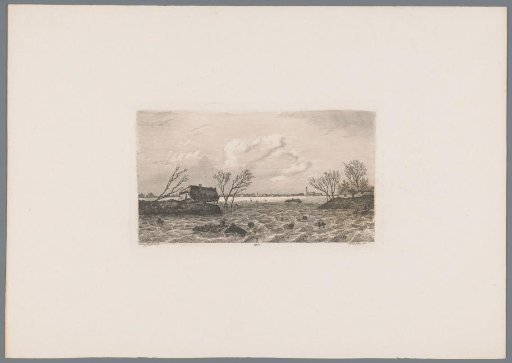 Dike breach at Dreumel, 1855