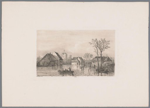 Flood at Beesd, 1855