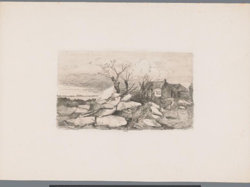 Drifting ice at Altenaar, 1855
