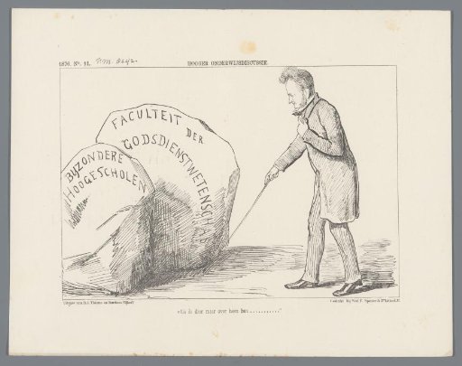 Satirical print on the Roman Catholic Church, in connection with the April Movement, 1853