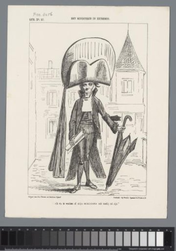 Hein Kemper escorted by police on the Prinsengracht, 1854