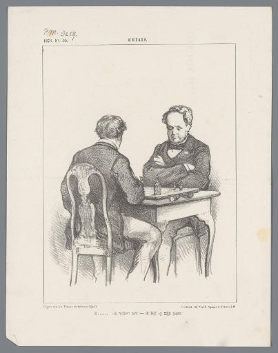 Ice Club / Skating by men and women held in Leeuwarden on 22 February 1855