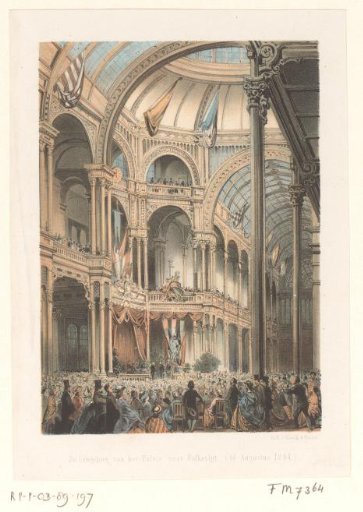The Inauguration of the Paleis voor Volksvlijt (16 August 1864)