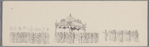 Historical costumed procession in Amsterdam on the 25th anniversary of the reign of King William III in 1874 (plate 16)