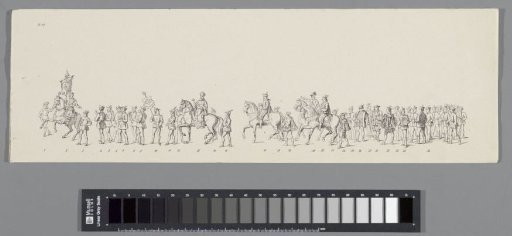 Historical costumed procession in Amsterdam on the 25th anniversary of the reign of King William III in 1874 (plate 17)