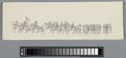 Historical costumed parade in Amsterdam on the 25th anniversary of the reign of King Willem III in 1874 (plate 2)