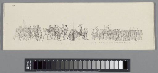Historical costumed procession in Amsterdam on the 25th anniversary of the reign of King William III in 1874 (plate 7)
