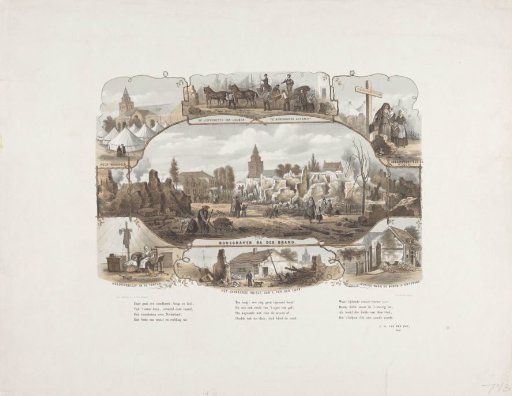 Bodegraven after the fire of 31 May 1870