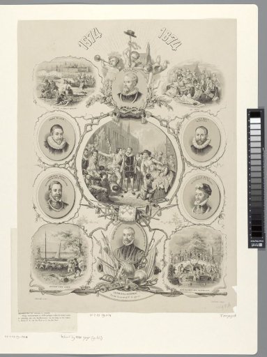 Commemorative plaque for the 300th anniversary of the Relief of Leiden 1574-1874