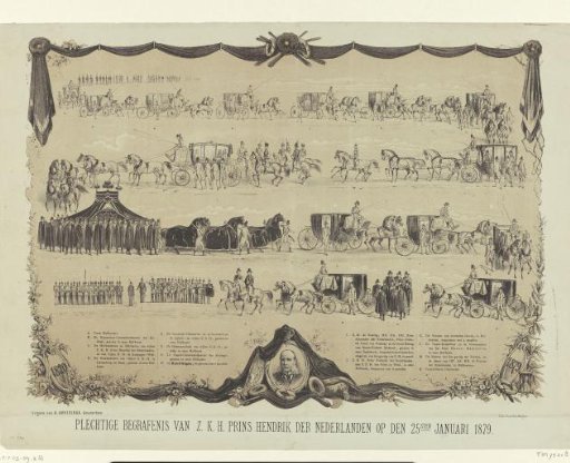 Solemn Funeral of Their Royal Highness Prince Henry of the Netherlands on January 25, 1879