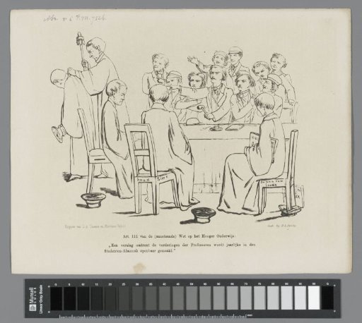 Cartoon on the Higher Education Act, 1860