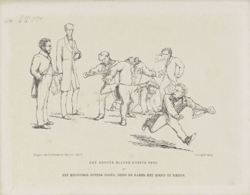 Cartoon on the Ministry of Finance without a Minister, 1861