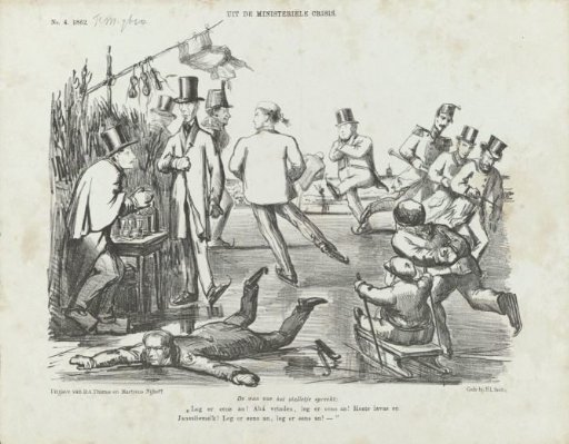 Cartoon on the ministerial crisis, 1862