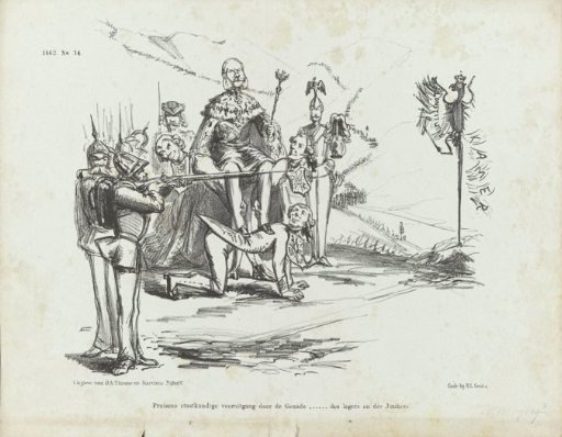 Caricature on the German Emperor Wilhelm I, 1862