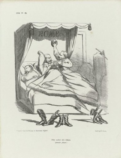 Cartoon on the Roman Question, 1862