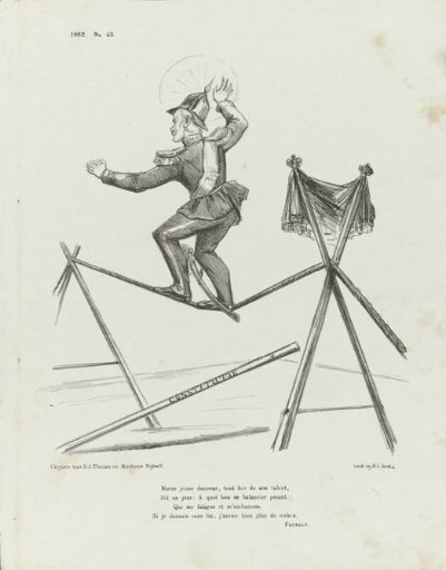 Caricature on foreign policy, 1862