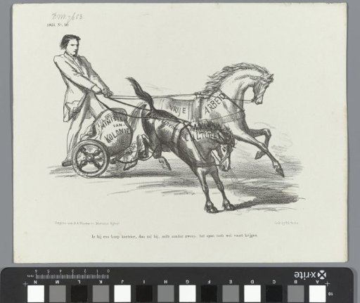 Satirical print on the Minister of Colonies, 1863