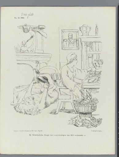Satirical print on the upcoming November festivities, 1863
