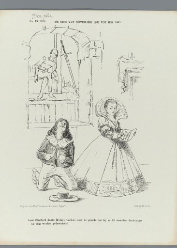 Satirical print on the publication of H.J. Schimmel's novel in De Gids, 1863