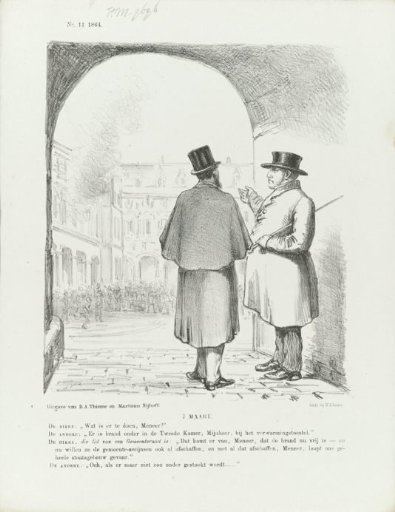 Cartoon on the abolition of taxes on fuels, 1864