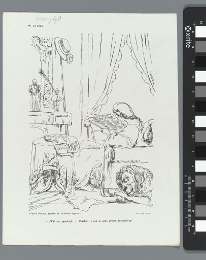 Cartoon on the vehement articles by Prof. Vreede, 1864