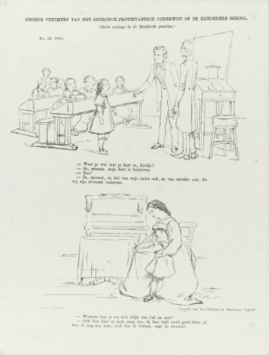 Caricature on Orthodox-Protestant Education, 1864