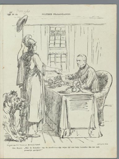 Cartoon on Groen van Prinsterer, 1865
