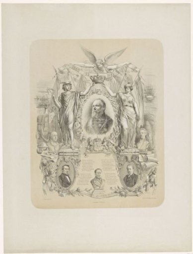 Commemorative plaque for the 25th anniversary of the reign of King William III 1849-1874
