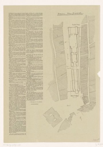 Plan for a new exchange building on the Damrak, 1879