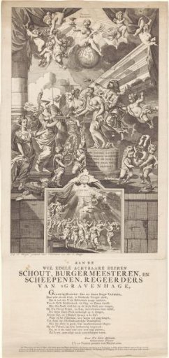 Allegory on the marriage of William V and Wilhelmina of Prussia in 1767 and the birth of Prince William Frederick in 1772