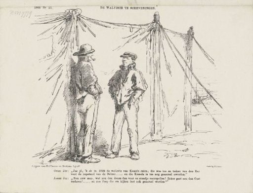 Satirical print on affairs in the Indies, 1866