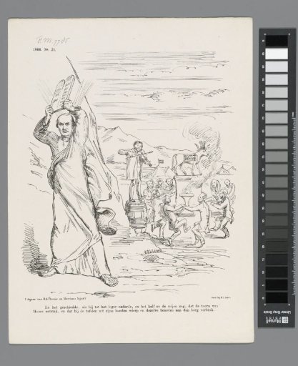 Satirical print on colonial policy, 1866