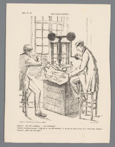 Cartoon on the Reduction of the Newspaper Stamp, 1867