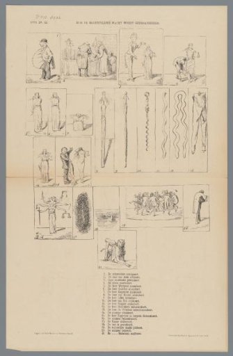 Satirical print on the reform of the judicial organization, 1873