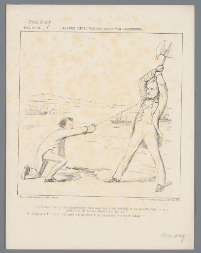 Satirical print on the debate regarding the declaration of war on Aceh, 1873