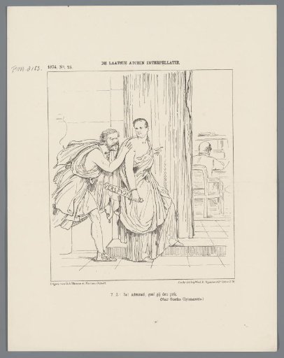Satirical print on the debates regarding the Second Aceh expedition, 1874