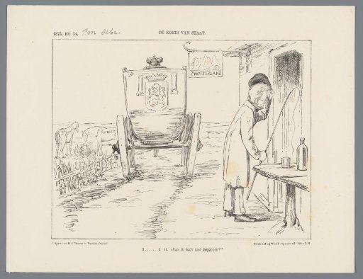 Satirical print on the delay of a new ministry, 1874