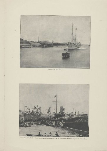 Aankomst van de Duitse keizer en keizerin te IJmuiden en Amsterdam, 1891