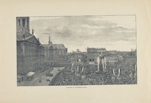 Aankomst van de Duitse keizer en keizerin bij het Koninklijk Paleis te Amsterdam, 1891