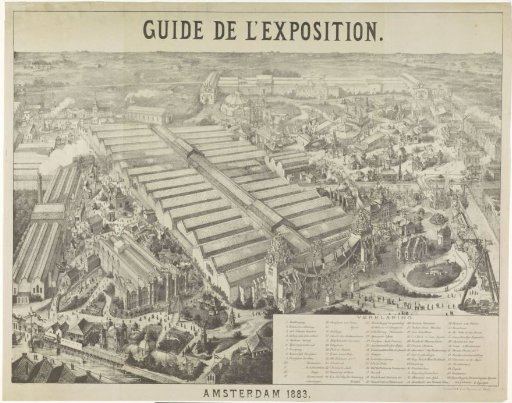 View of the World Exhibition in Amsterdam, 1883