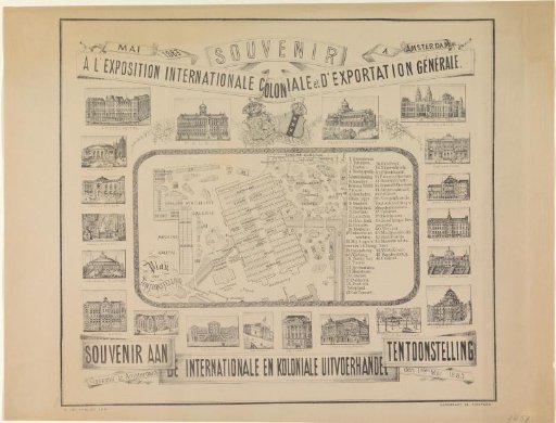Souvenir à l'Exposition Internationale Coloniale et d'Exportation Générale / Souvenir of the International and Colonial Export Trade Exhibition in Amsterdam Opened in Amsterdam on May 1, 1883