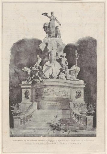Trophy erected for the main entrance of "Natura Artis Magistra" on the occasion of the 50th anniversary of the Society