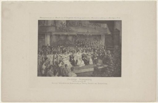 Wedding Blessing of Queen Wilhelmina and Prince Hendrik, 1901