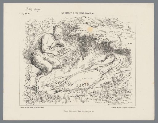 Political satirical print, 1875