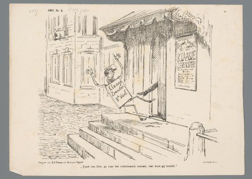 Cartoon on the Performance of Klaasje Zevenster, 1867