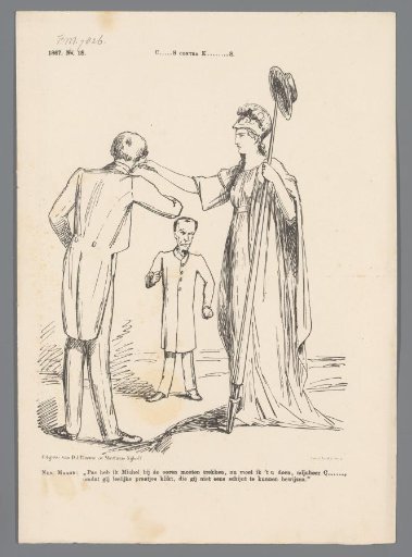 Satirical print on Member of Parliament Cremers, 1867