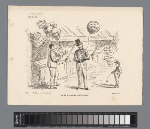 Satirical print on the revision of the School Act, 1867