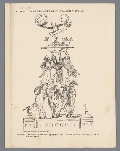 Satirical print on Governor Mijer, 1867
