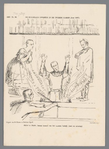 Satirical print on Trakranen and the colonial issue (plate 2), 1867