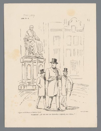 Satirical print on the re-election of two liberal members of parliament, 1868